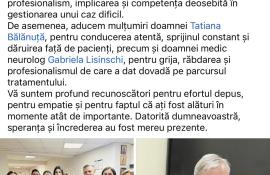 Mesaj de recunoștință