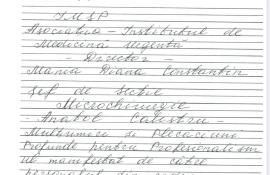 Mesaje de mulțumire din partea pacienților.