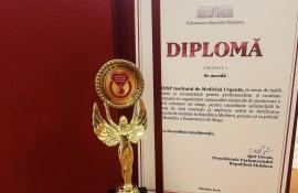Institutul de Medicină Urgentă, distins de Parlamentul R. Moldova pentru contribuția remarcabilă la promovarea donării de sânge